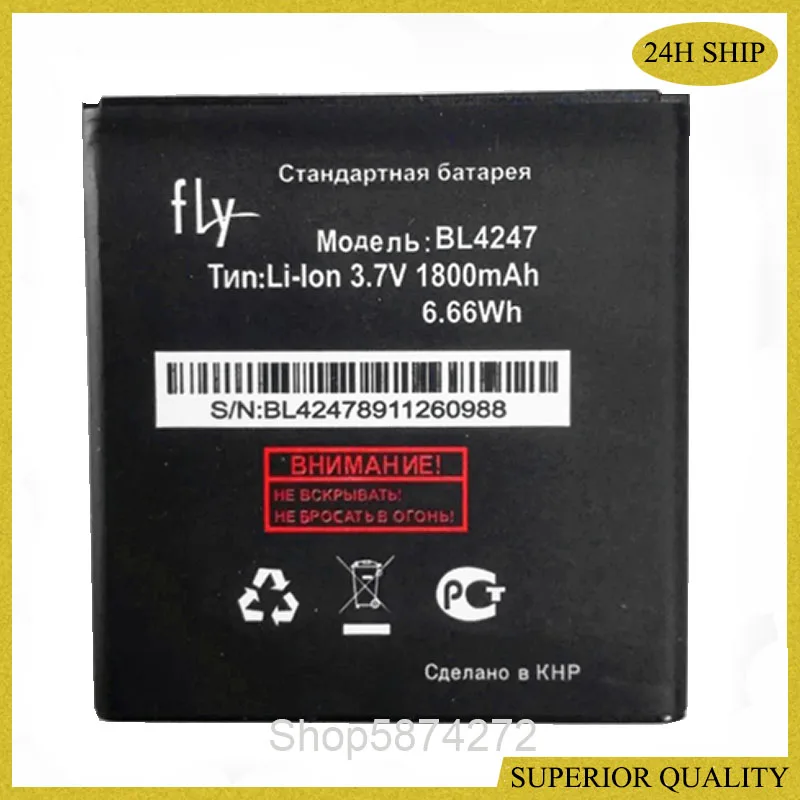 

Battery for FLY IQ442 IQ 442 BL4247 BL 4247 mobile Cell phone Accumulator Batteries Battery