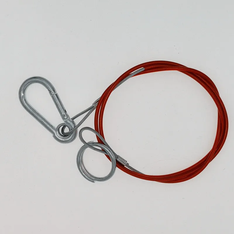 CVP Trailer Breakaway Safety Cable Plastic Coated 1 Metre Car Towing Van Caravan Parts Horse Accessories Heavy