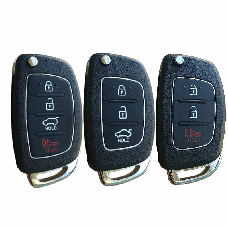3 кнопки складной откидная оболочка ключа дистанционного управления автомобильный ключ чехол для hyundai Solaris Ix35 Ix45 серии Авто ключ заготовки чехол Fob Uncut Blade