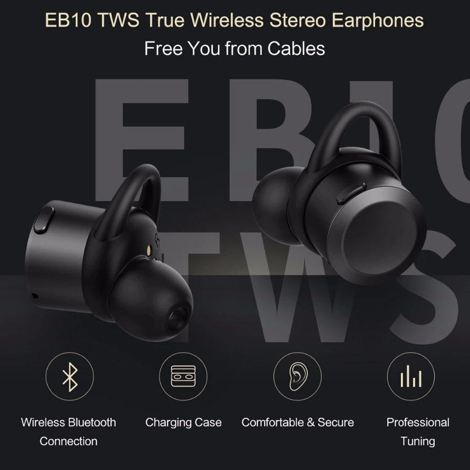 ROCK TWS 4,1 Bluetooth наушники портативные беспроводные наушники-вкладыши стерео звук с микрофоном зарядная коробка Наушники для iPhone Xiaomi