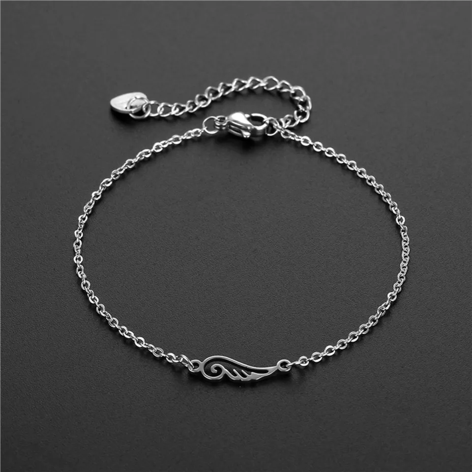 Bracciale Con Ciondolo Luna In Acciaio Inossidabile 316L - Catena Donna Anallergica - Regalo In Scatola - 2