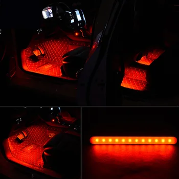 

Interior Atmosphere Lights 48 LED Decoration W/ Remote Control Accessories