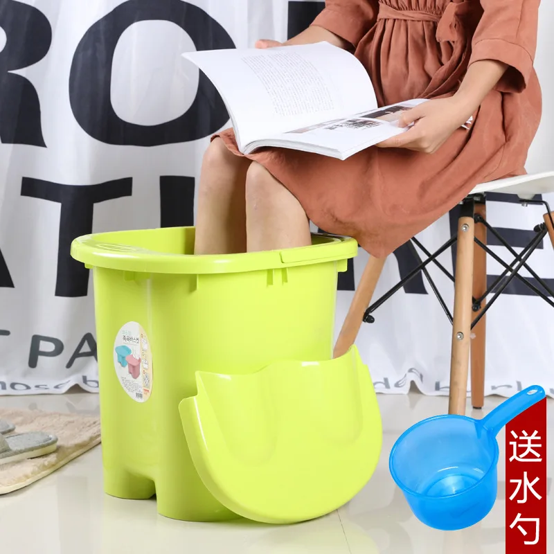 

Feet Barrel Wash Foot Basin Foot Barrel Foot Bath Tub Footbath Barrel Women's Household Plastic Massage Advanced Barrel Heighten