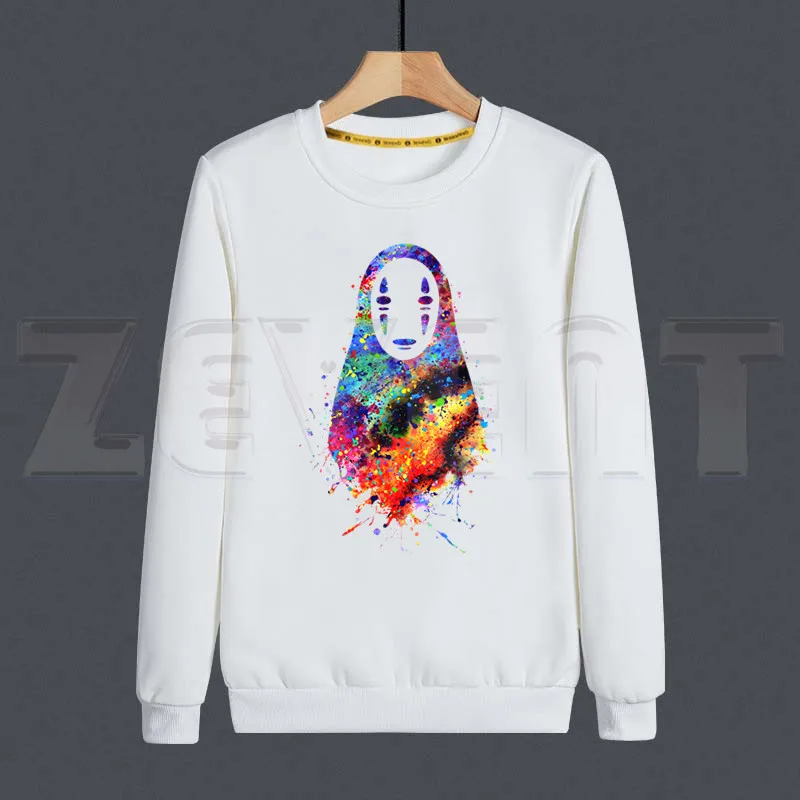 Женская толстовка с капюшоном без лица изображением героев мультфильмов |