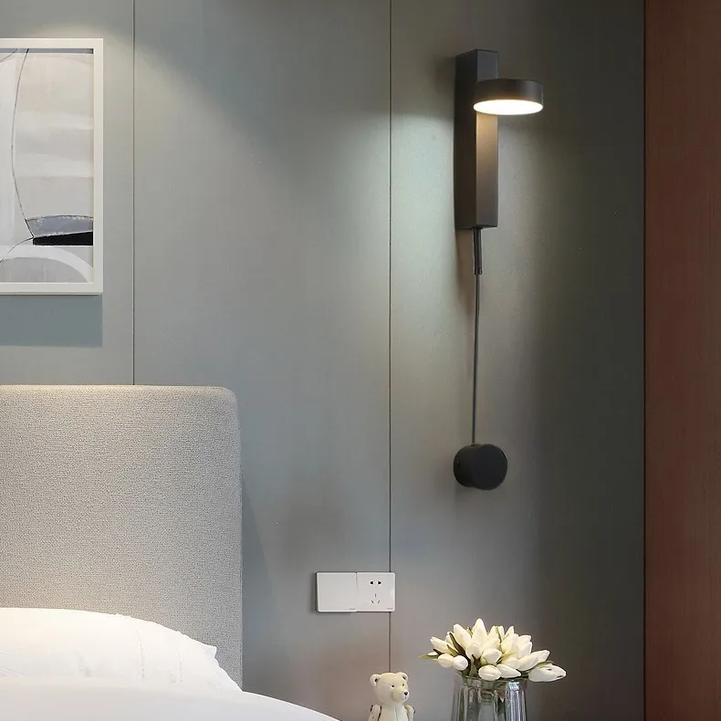 

Nordic Art Designer Living Room Decorative Wall Lamp Simple Personality Post-modern Bedside LED Wall Lamp