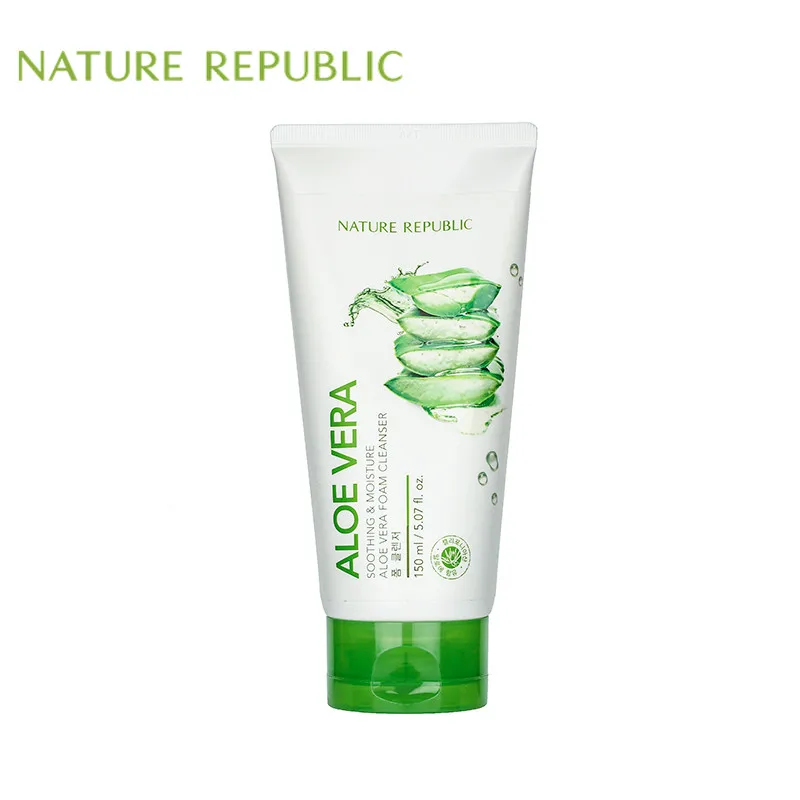 nature republic soothing & moisture aloe vera foam cleanser