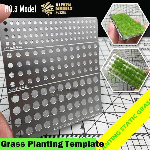 1/72 1/48 1/35 Model Scene Static Grass Planting Template Sand Table DIY Accessories Military Scenario Hobby Tool Accessory Model Building Kits TOOLS Brand Name: Manual Moment