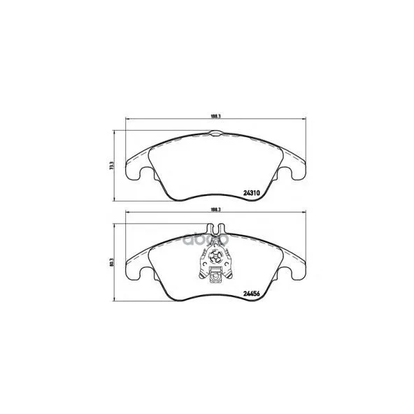 Колодки Тормозные Mercedes W204/W212(Спорт) Передние Brembo P50069 Brembo арт. P50069