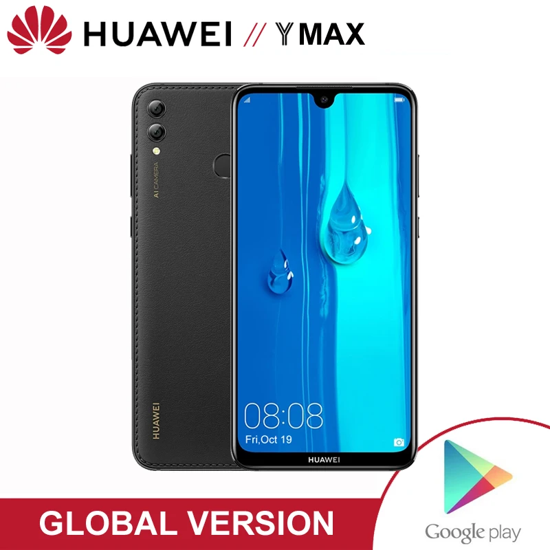 Huawei Y MAX глобальная версия 4 ГБ 128 7 12 &quotполноэкранный дисплей аккумулятор 5000 мАч