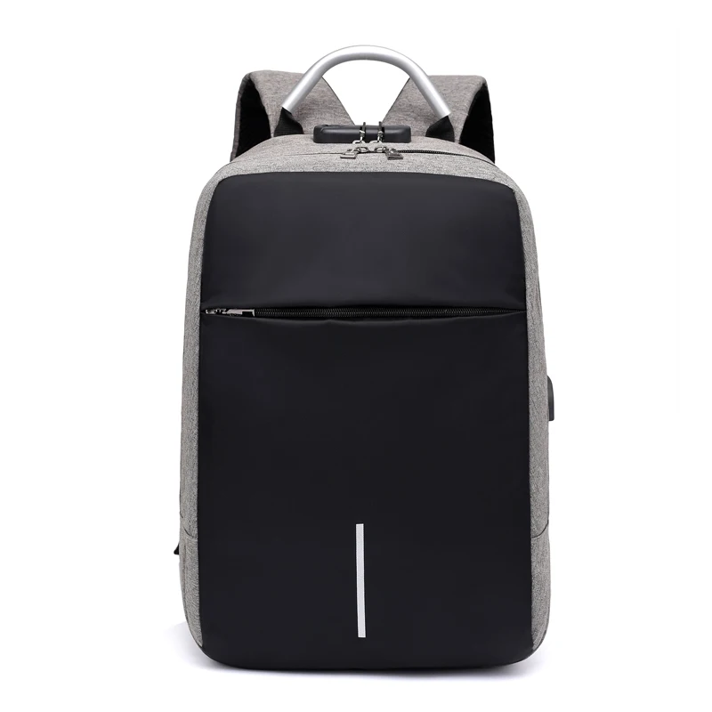 OUBDAR, Мужской многофункциональный рюкзак с защитой от кражи, 15,6 дюймов, для ноутбука, зарядка через Usb, рюкзаки, Водонепроницаемый Школьный рюкзак, деловые дорожные сумки - Цвет: Dark Grey