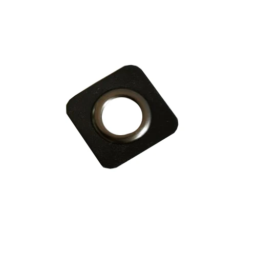 Black black eyelets 30 шт./лот 25 мм квадратный черный/коричневый искусственная кожа пришить значки патч этикетки+ внутренний 10 мм Металлические латунные люверсы - Цвет: Black black eyelets