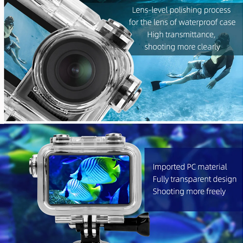 

2020 Hot Sale High Quality Diving Waterproof Underwater 60M Case Len Cover Shell For DJI Osmo Action Camera
