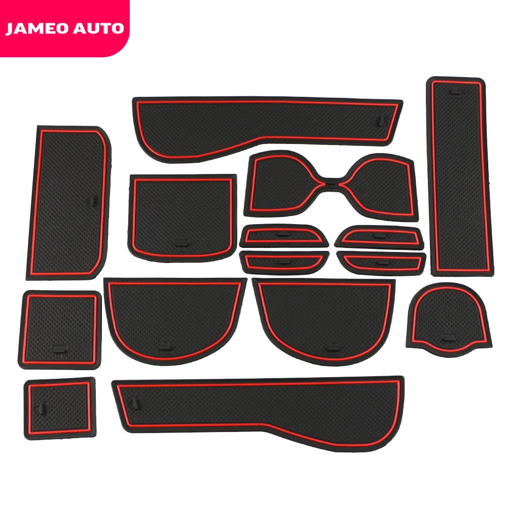 Автомобильные противоскользящие резиновые коврики Jamet Auto 15 шт./компл. для дверных