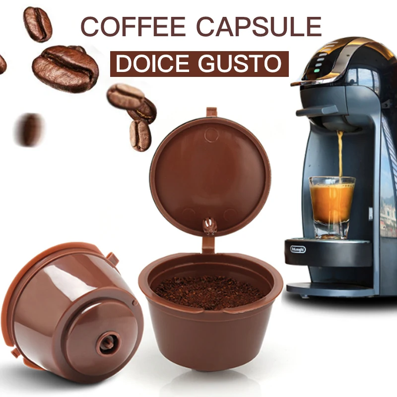 1 3 4 5pcs Coffee Capsule Nestle Dolce Gusto Capsule Nespresso Refillable Capsule Coffee Filter Reusable Cafe Tool Fast Delivery Coffee Filters Aliexpress