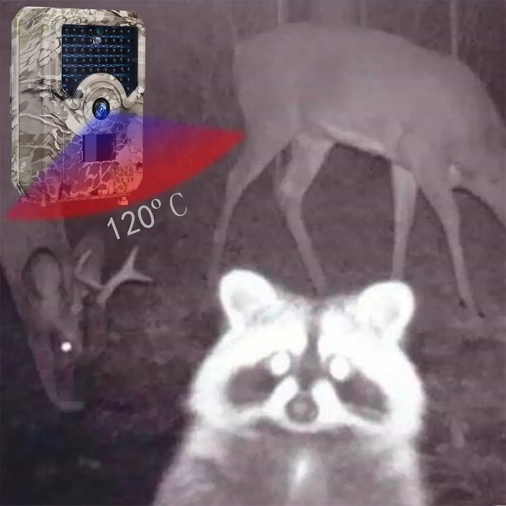 PR200 Trail Camera 12mp 49 Pieces 940nm Ir Led Hunting Camera Ip56 Waterproof Wildlife Night Vision Photo Trap Scouts