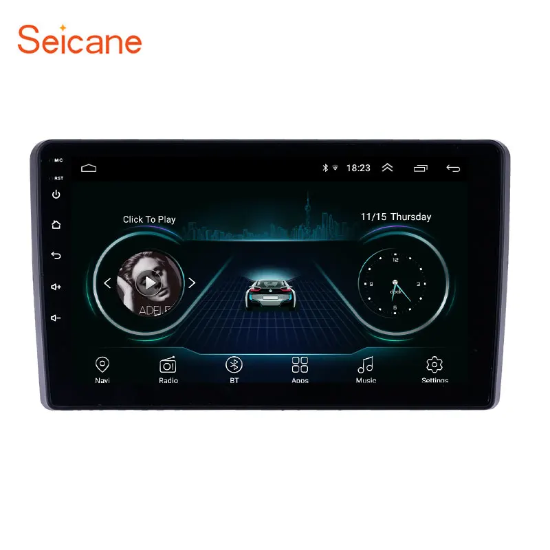 Seicane 9 дюймов Android 8,1 автомобильный радиоприемник с навигацией GPS для Mahindra Marazzo WiFi 2.5D экран Поддержка Carplay DVR OBD