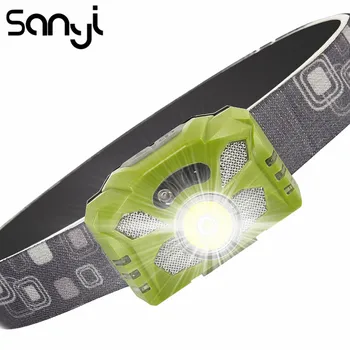 

LED+XPG-2 Headlamp Flashlight Built-in Rechargeable Battery Headlight Torch Camping Light 5 Lighting Modes Working Lamp 800LM