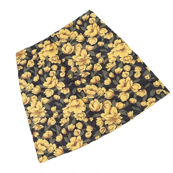 

2020 Boho Women Holiday Floral Printed A line Skirt High Waist Summer Skirts Ladies Retro Vintage Chic Mini Skirts for Party