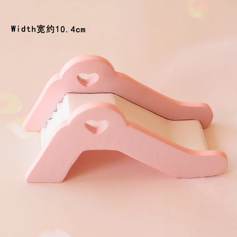 Pink Slide Медведь, кролик, лошадь, горка, украшение, топпер для торта, для детского душа, для дня рождения, вечеринки, свадьбы, принадлежности для выпечки, детская звезда, десерт, подарки для любви - Цвет: Pink Slide