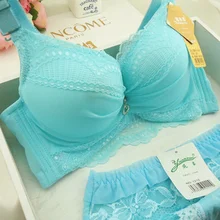 

2022NEW Non-Steel Ring Thin Bra Thick 6 Cm Set Bra Push up Underwear Suit