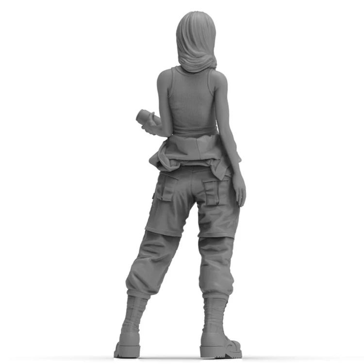 1/35 шкала resin смола фигура девушка в коллекции действий фигурка