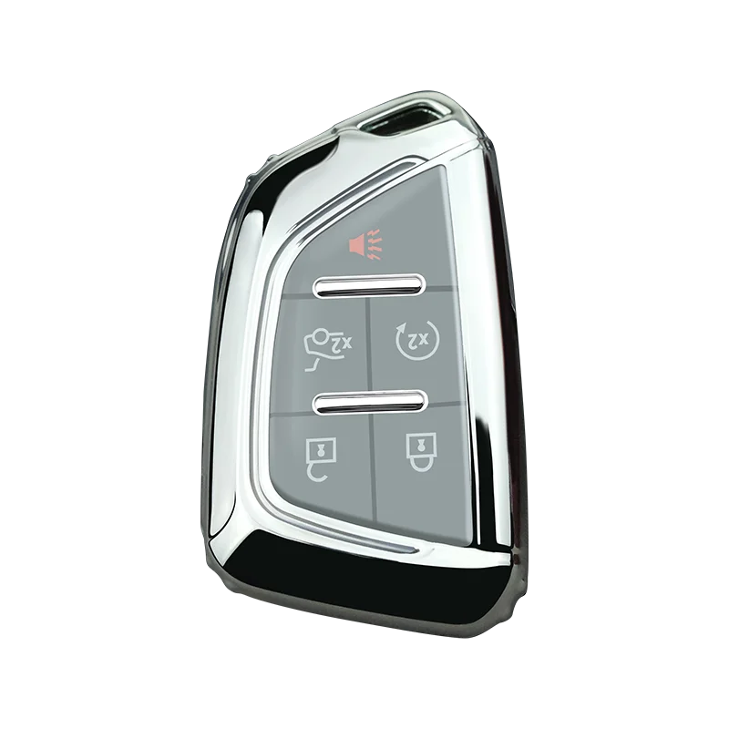Car Key Cover Protector Case For Cadillac Escalade CTS XTS ATS ATS-L XLS SRX 2015 4/5 Button 28T CTS-V XT5 CT6 Accessories | Автомобили и
