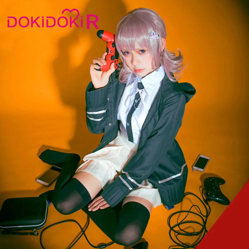 DokiDoki-R игра Danganronpa Nanami Косплей chiaki костюм Для женщин Хеллоуин костюм игра Danganronpa Косплэй