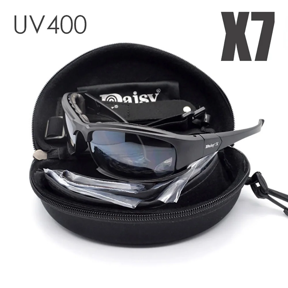 Daisy X7 Photochromic Sunglasses Tactical Goggles Men Polarized C5 Glasses Kit War Game Shooting Goggles Outdoor Cycling Gafas polarized sports glasses polarized glasses tactical goggles shooting glasses polarized goggles