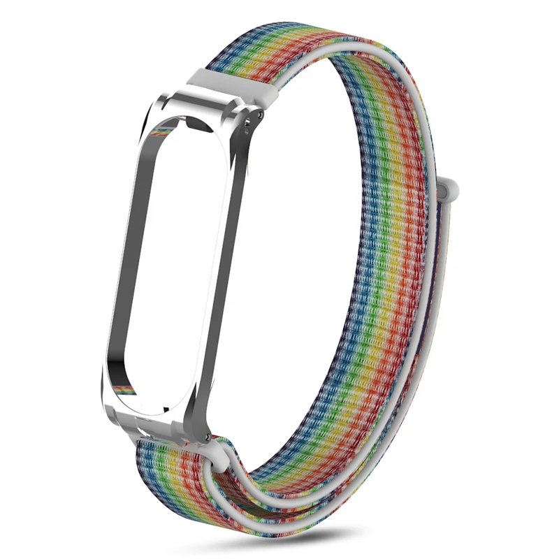 Для Xiaomi mi Band 4 нейлоновый браслет 4302-светильник-металлический чехол для Xio ремешка