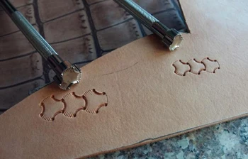 

Advanced steel Armor pattern Hand-work unique design leather working tools carving punches stamp craft tools