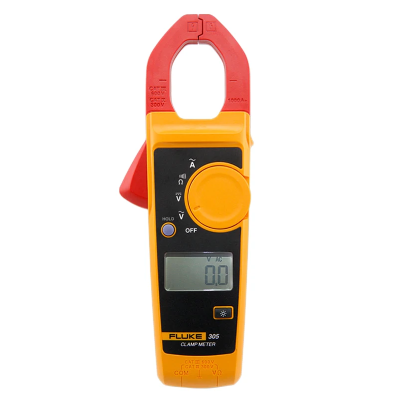 Цифровой клещи Fluke 305 Dmm Электрический амперметр переменного/постоянного тока, мультиметр F305