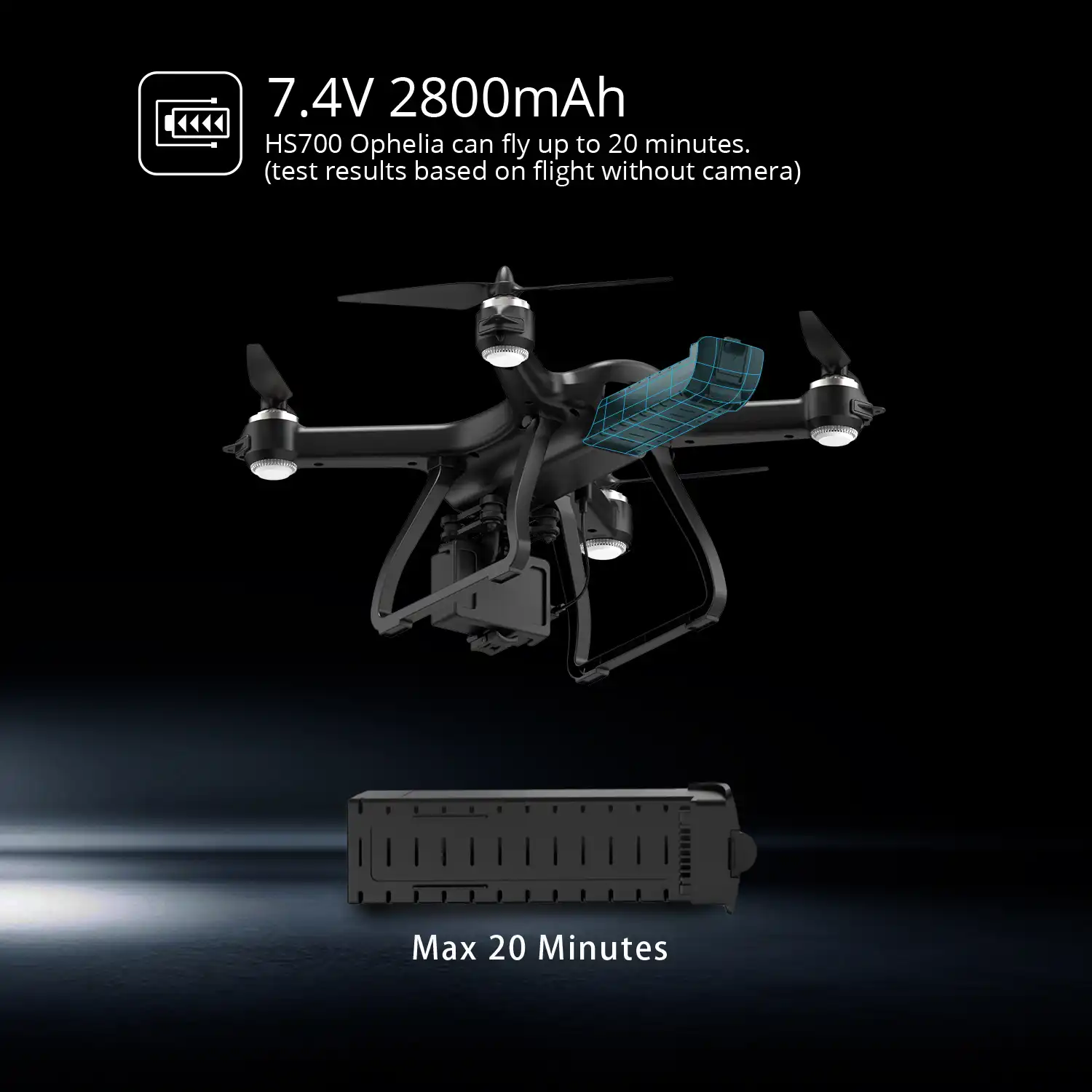 holy stone hs700 fpv drone with 1080p hd camera