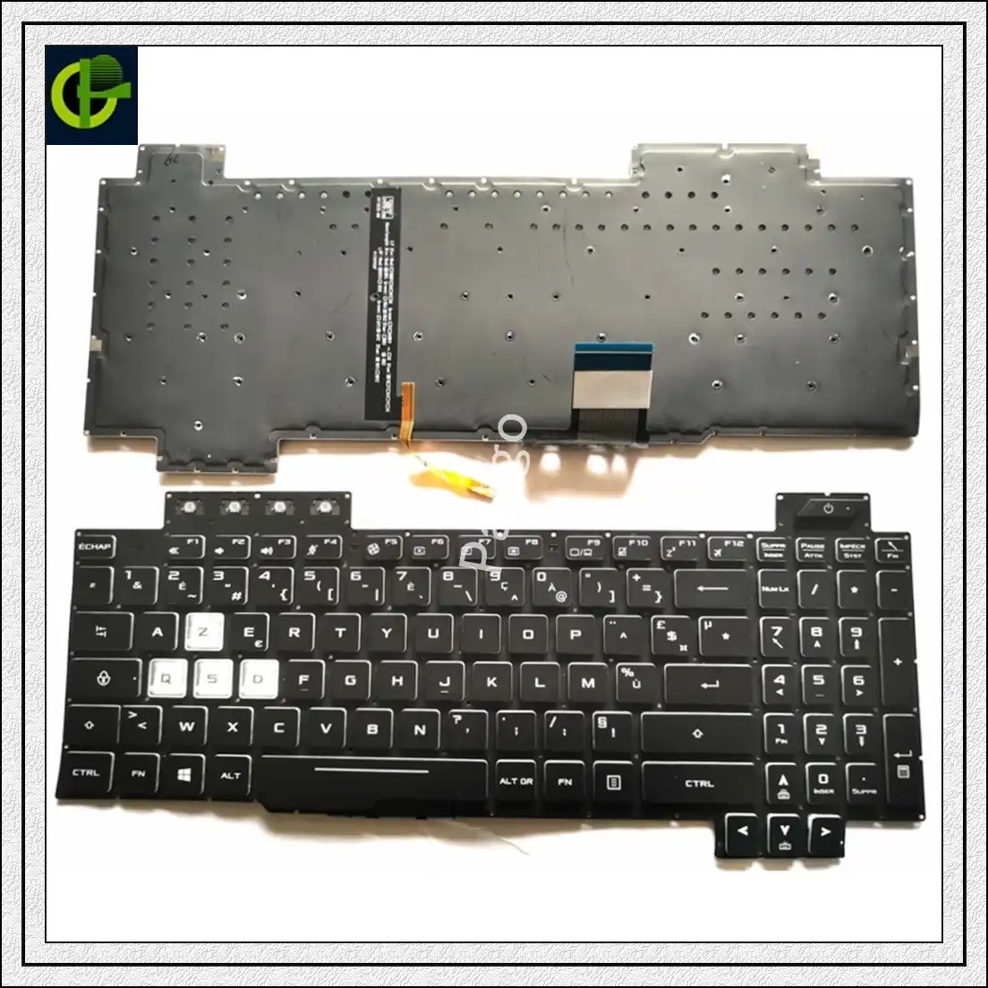 Клавиатура Azerty с французской подсветкой для ноутбука ASUS ROG FX504 FX504G FX504GE FX504GD fx504gm
