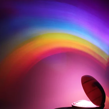 

3 Modes LED Creative Colorful Rainbow Night Light Romantic Magic Rainbow Projection Lamp For Children Bedroom Home Decor