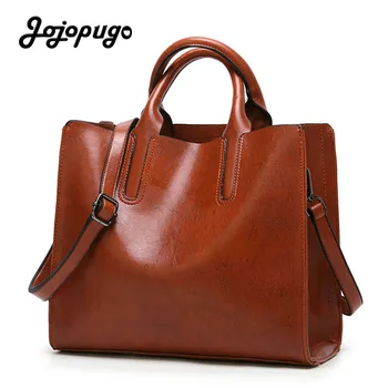 

2020 Bags for Women Oil Wax Leather Designer Hand Bags Women High Quality and Large Capacity Shoulder Bag