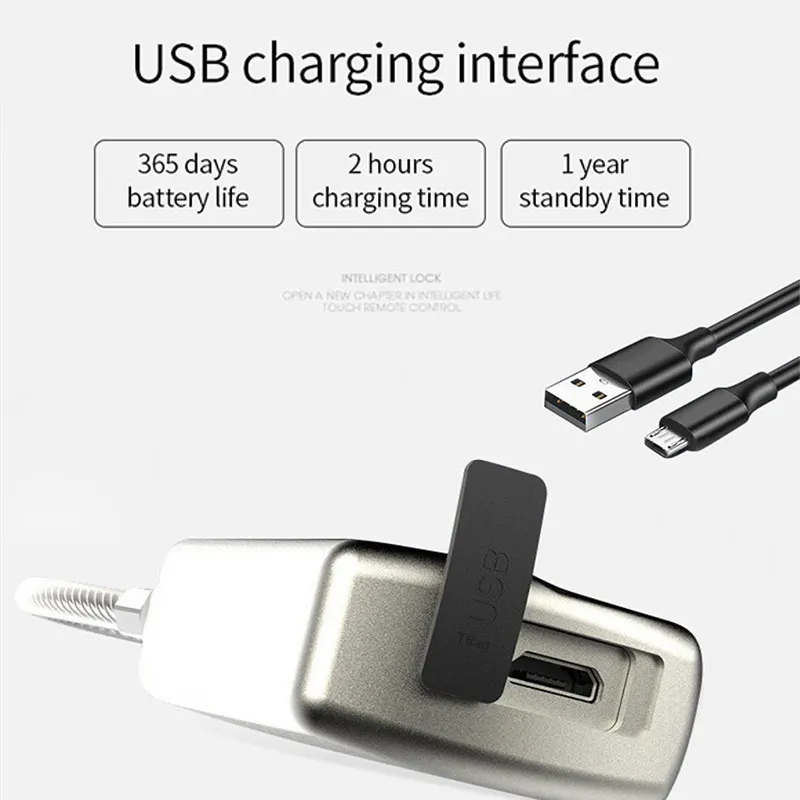 Xiaomi Youpin отпечаток пальца навесной замок для багажа Портативный многоцелевой мешок Шкаф Водонепроницаемый полупроводниковый биометрический идентификация