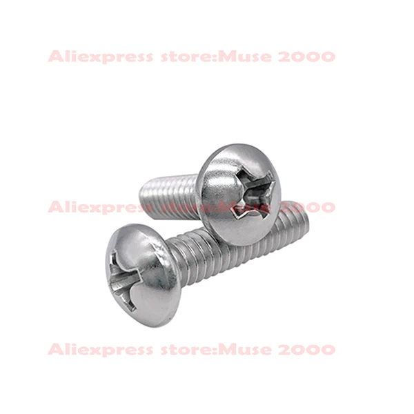 304 сталь UNC 8#-32 pan винт грубая тонкая резьба pan head крестообразный приводной винт болт круглое Крепежное оборудование