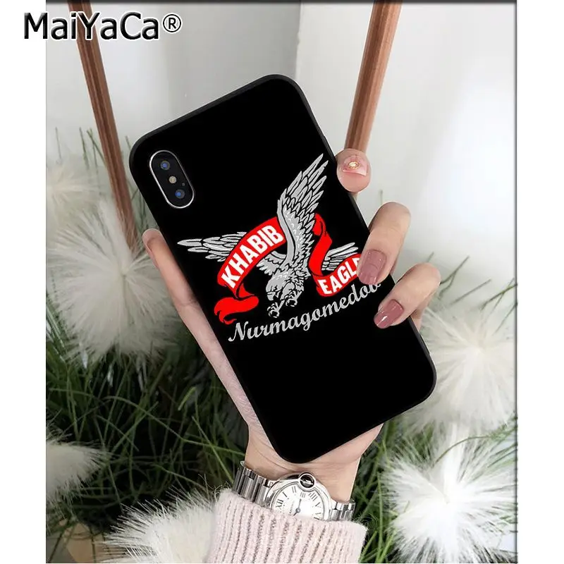 MaiYaCa khabib nurmagomedov UFC мягкий чехол для телефона из ТПУ для iPhone 6S 6plus 7plus 8 8Plus X Xs MAX 5 5S XR 11 11pro max