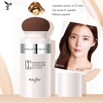 

Hot 1 Pcs CC Stick Concealer Cream Long Lasting Brighten Makeup Mushroom Head for Women CNT 66