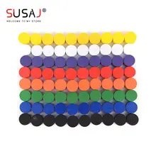 

100Pcs Diameter 10*5MM Pawn Wooden Game Pieces Colorful Pawn/Chess For Board Game/Educational Games Accessories