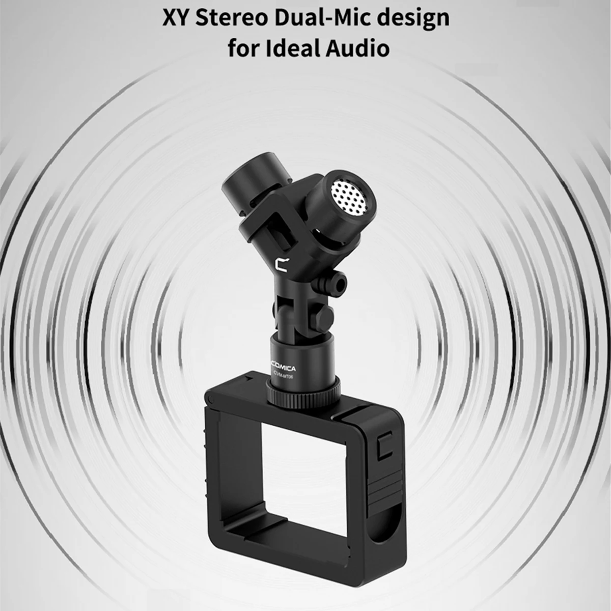 Comica cvm-mt06 XY стерео микрофон для DJI OSMO Карманный кардиоидный конденсаторный микрофон с оригинальным USB-C до 3,5 мм микрофонный адаптер