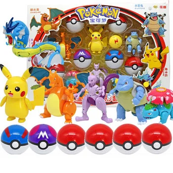 

Pokemon Toy Pikachu Deformation Action Figure Pokemon Game Elf Ball Model Doll Anime Character Collection Toy Kids Gift