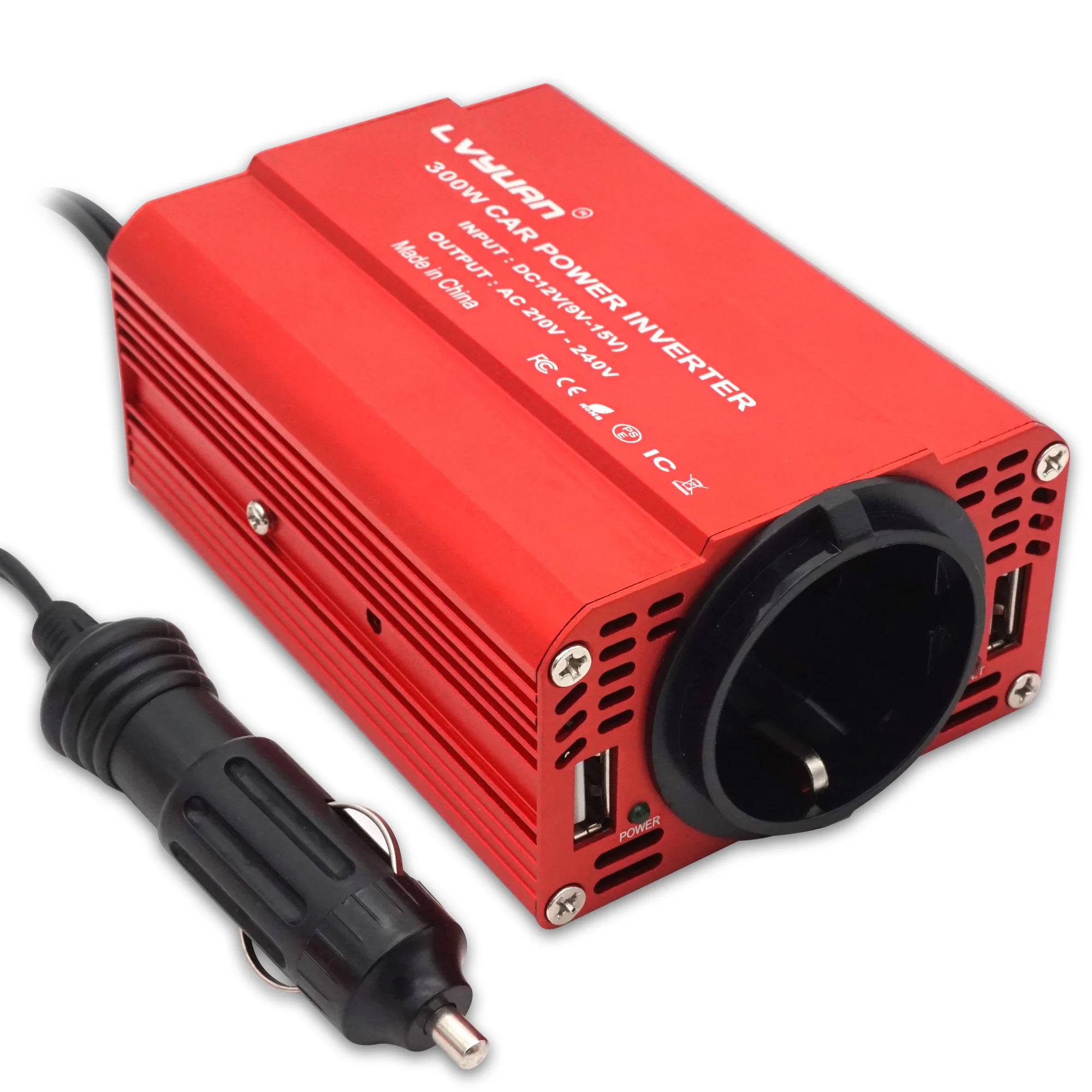 12V To 220V 2000W/1500W/500W/300W Dual USB For  Modified Sine Wave Portable Car Charger Converter Adapter Power Inverter