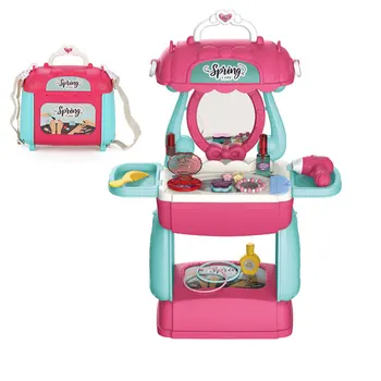

26Pcs Children Pretend Play Makeup Toys With Shoulder Bag Brain-Training Toy For Children Kids Educational Toys Birthday Gift