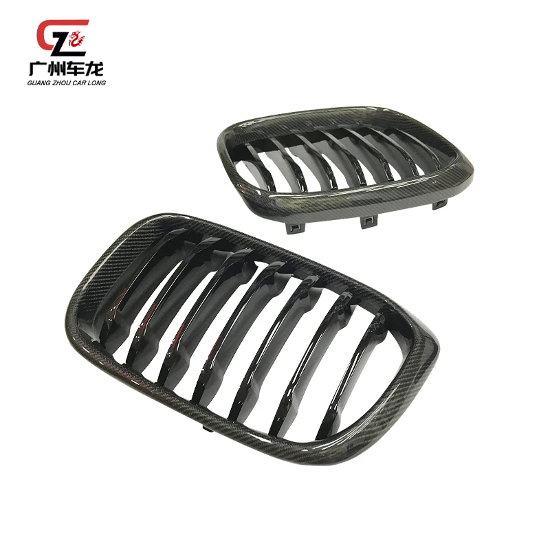 Tiras Decorativas Para Parrilla Delantera BMW X4 M (F98 Facelift 2021-2025) - 3 Piezas ABS En Rojo, Azul Oscuro Y Claro