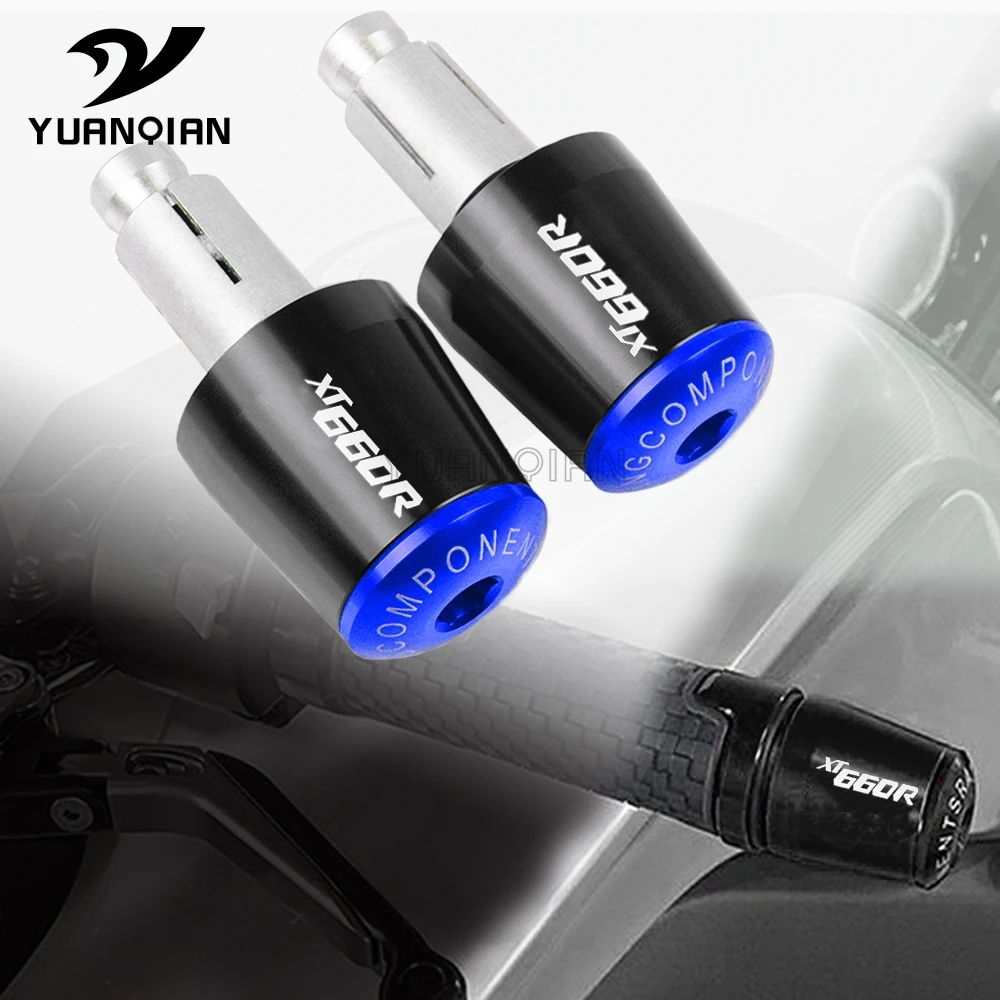 Motorcycle Accessories 7/8&quot 22MM Handlebar Hand Grips Handle Bar End Cap For YAMAHA XT660R XT660 XT660X 2004-2016-2020 | Автомобили и