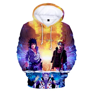 

2020 Cartoon Naruto 3D Hot sale Hoodies Boys/girls Hip Hop Autumn Sweatshirts Kpop Hooded Anime Naruto 3D Hoodies Mens Ourweat