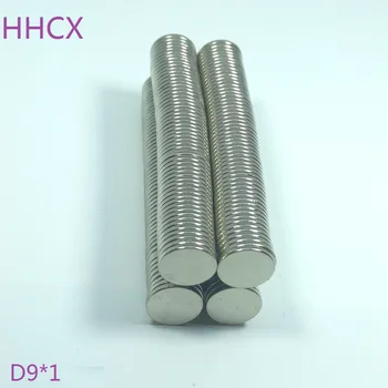 

100 pcs/lot Disk magnet 9x1 N35 Magnet 9*1 Magnets 9 x 1 for speaker