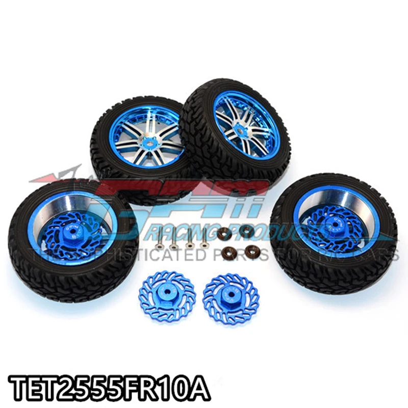 Gpm Aluminum Front +2.5mm, Rear +5.5mm Brake Disk + Wheels & Tires For