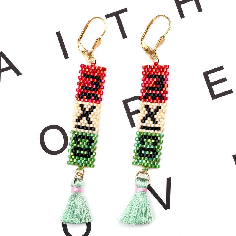 

FAIRYWOO Letter Mexico Tassels Classic Hot Sale Earring